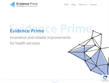 Tablet Screenshot of evidenceprime.com